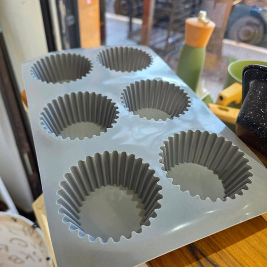 Силиконски калап модла за мафини со линии 6/1