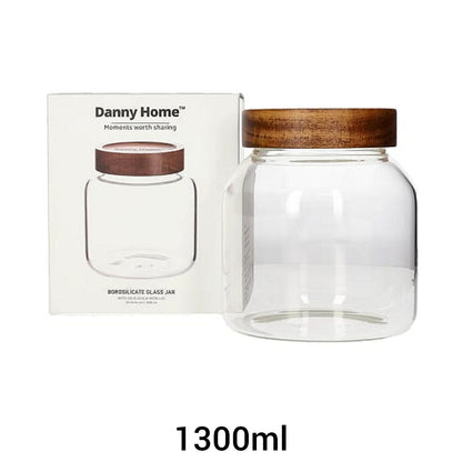 Садови тегли стаклени за храна со Акачиа капаци Premium