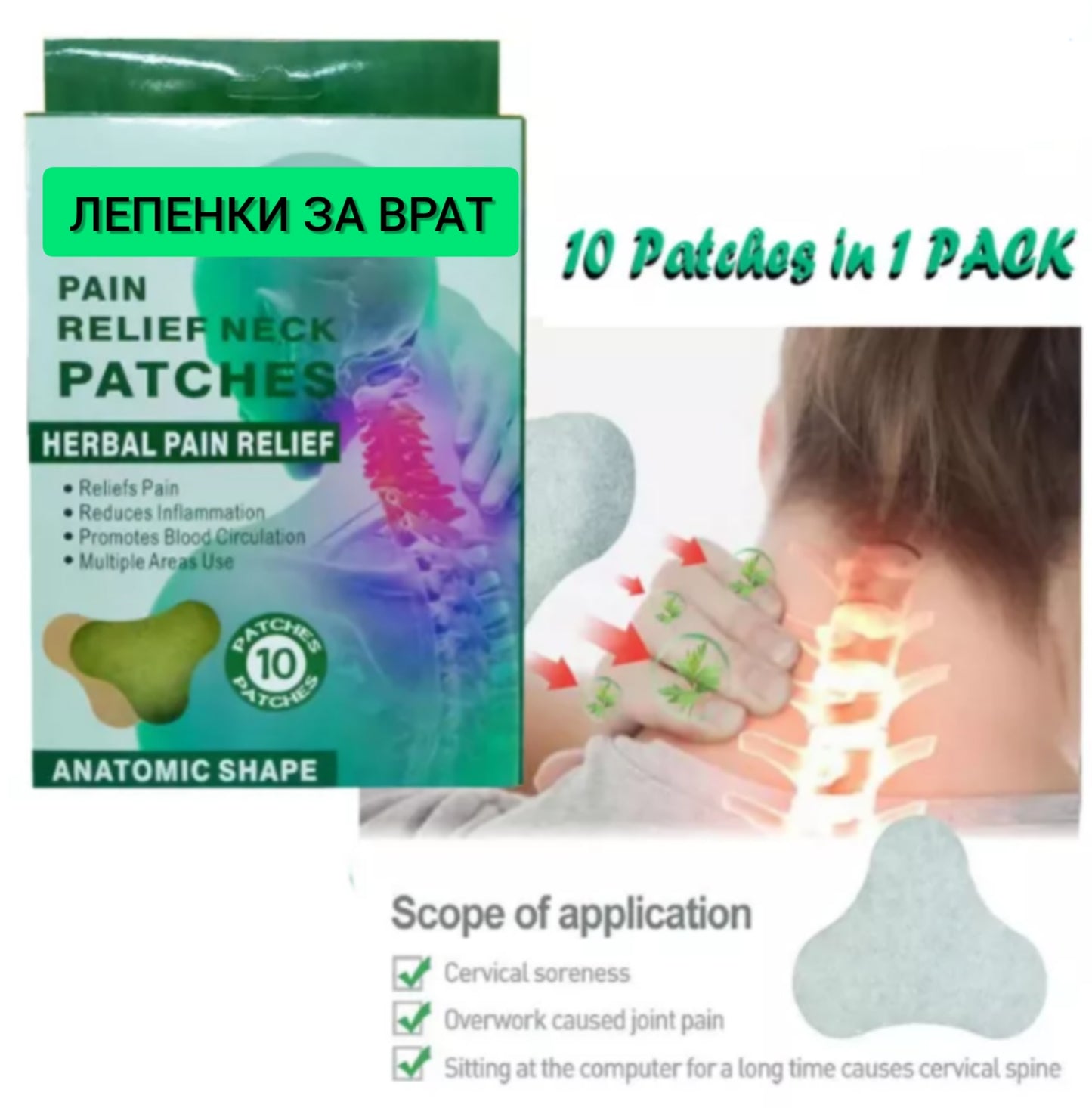 Лепенки против болка во врат PAIN RELIEF
